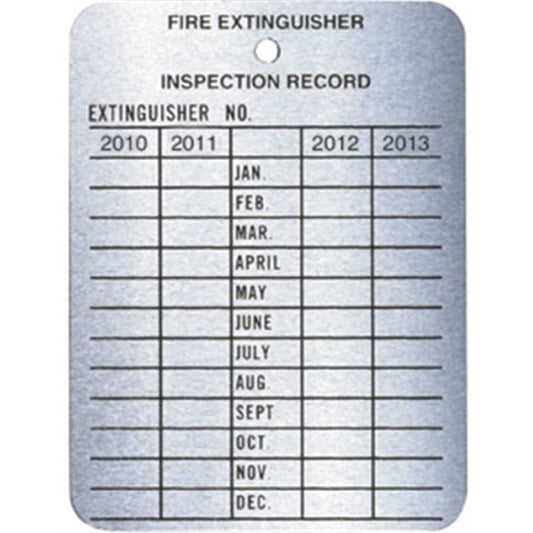 Metal  4-Year Inspection Tag