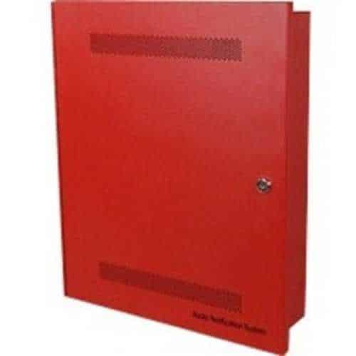 Edwards Signaling ANS25MDR2 25 Watt Audio Notification Panel, Red Cabinet