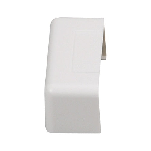White plastic component on a white background