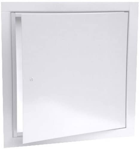 Multi Purpose Metal Access Panel, Cam Lock, 8"Wx8"H, White