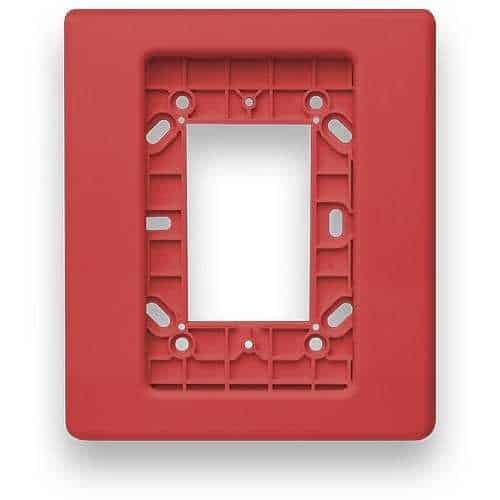 Edwards Signaling EG1TR Genesis EG1 Compact Wall Trim Plate, Red