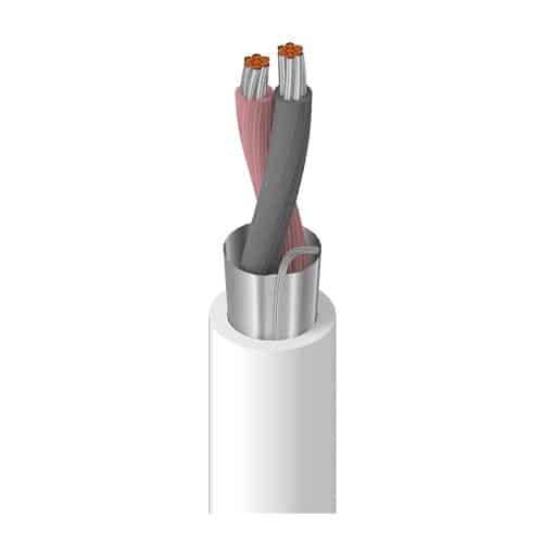 Belden 82760 877U500 18/2 Stranded Low Capacitance Computer Cable, TC conductors, FEP insulation, twisted pair, overall Beldfoil shield, 500' (152.4m) UnReel