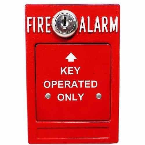 Kidde RMS-1T-KO Key-operated Fire Alarm Station, 125VAC 10A op voltage