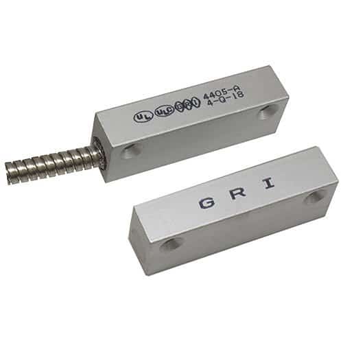 GRI 4405-A Industrial Surface Mount Switch Set, 2-1/2" Standard Gap, 5W, 175VDC, 0.25A, DPDT, x 2, Aluminum