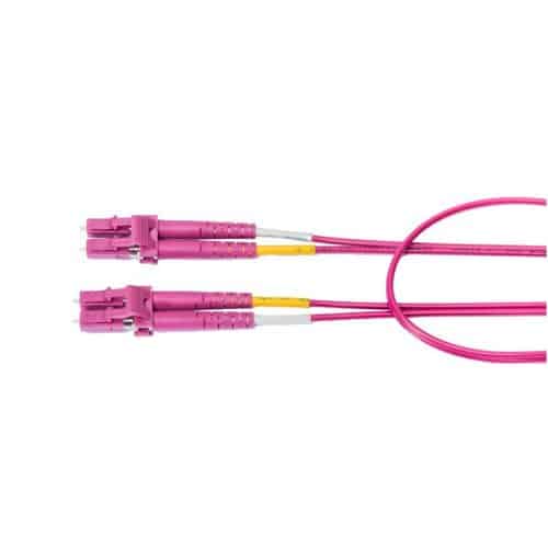 Belden FP4LDLD003M FiberExpress Patch Cord, OM4, LC Duplex to LC Duplex, 3m