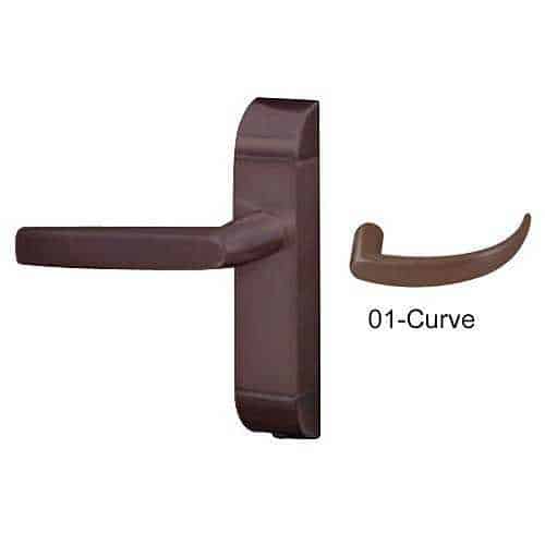 Adams Rite 4600-01-542-10B Curve Deadlatch Handle