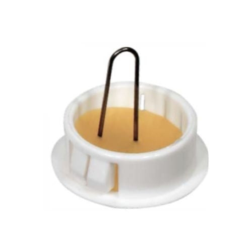 GRI PW-1.0-W Pre-Wire Plug, 1" Diameter x 1-1/16" L, Self Locking, White 100 pack