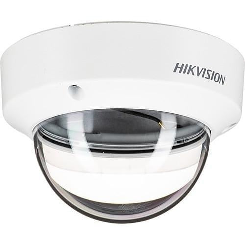 Hikvision security camera on a white background