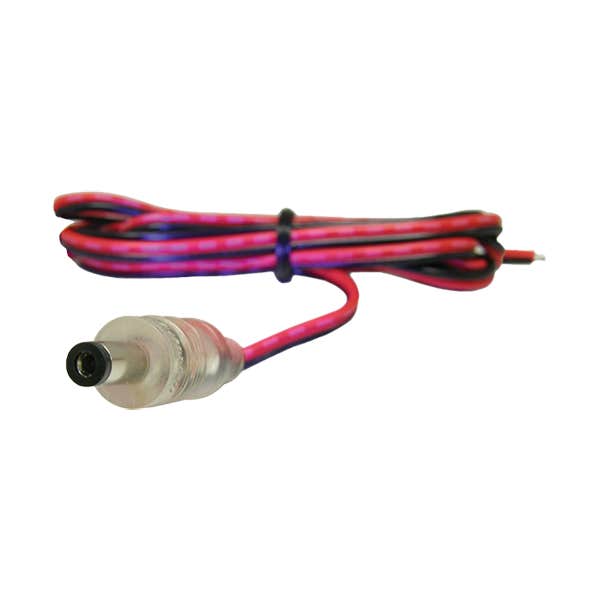 Seco-Larm CA-1610-3FLQ Male 2.1mm DC Plug to 3' Wire Leads
