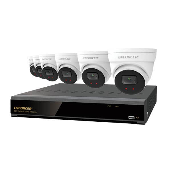 Seco-Larm DRN-K108-06 4K 8-Channel NVR Bundle w/ 2TB (6) EV-N2506-2W4WQ), NDAA