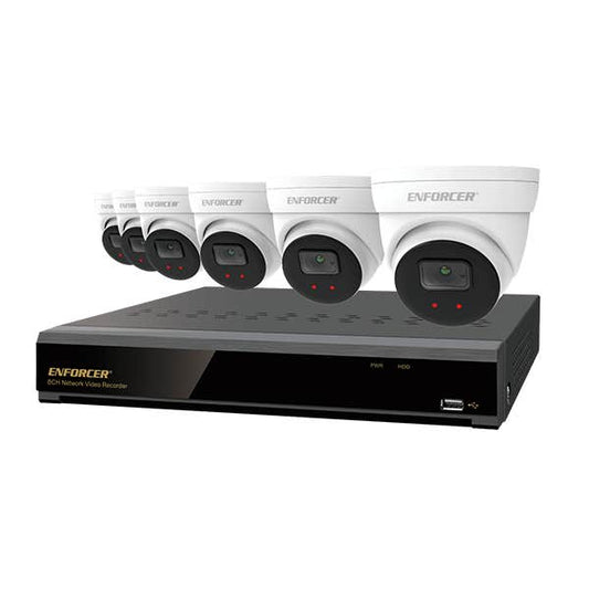 Seco-Larm DRN-K108-06 4K 8-Channel NVR Bundle w/ 2TB (6) EV-N2506-2W4WQ), NDAA