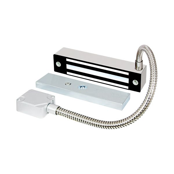 Seco-Larm E-942FC-600AR 600# Mag.Gate Lock w/Arm.Door Cord-12/24VDC