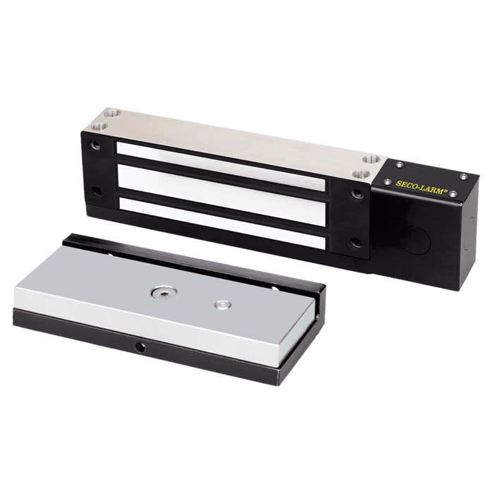 Seco-Larm E-946FC-1K2SQ 1200#Gate MagLock-12 or 24VDC In/Outdoor-Face/Surface Mount