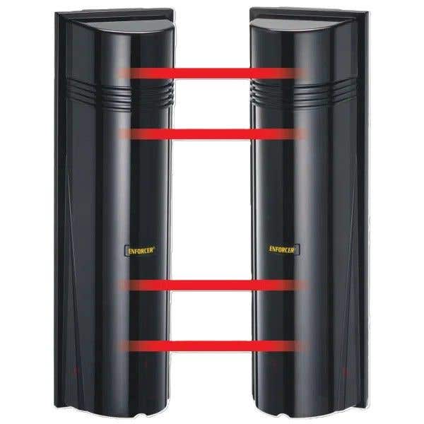 Seco-Larm E-964-Q330Q Quad Photobeam Detector, 330 ft. Outdoors, 660 ft. Indoors