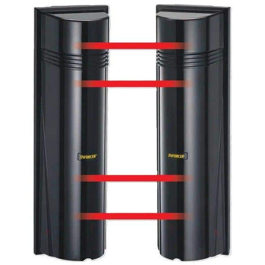 Seco-Larm E-964-Q330Q Quad Photobeam Detector, 330 ft. Outdoors, 660 ft. Indoors