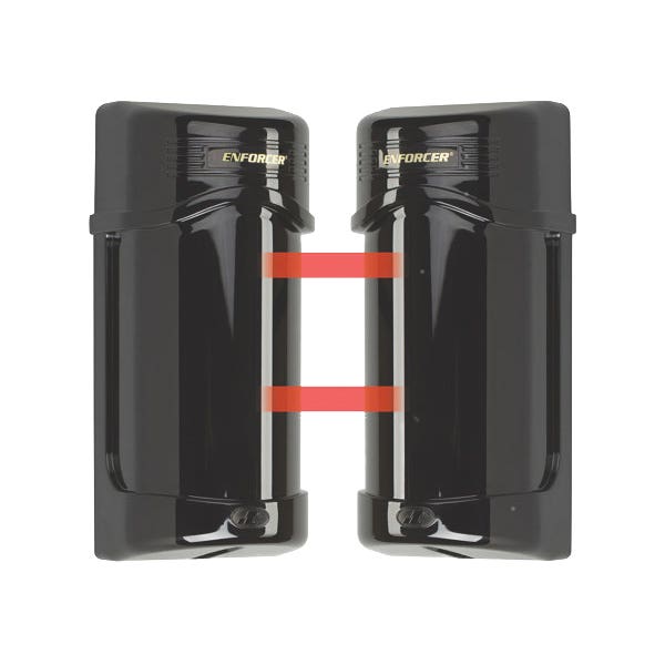 Seco-Larm E-960-D90Q Twin Photobeam with Laser Beam Alignment - 90ft Outdoors