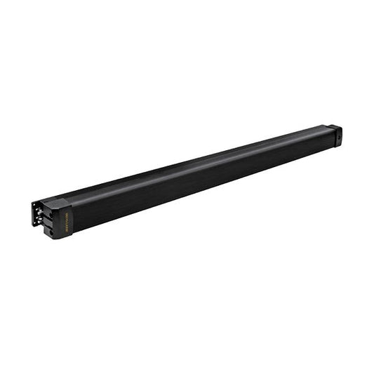 A long, slim black electronic signal conditioner or power supply unit shown at an angle on a plain white background.