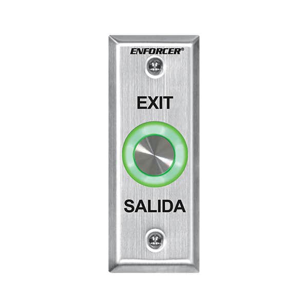 Seco-Larm SD-6176-SS1Q Piezoelectric R-T-E Pushbutton Slimline Plate, SS
