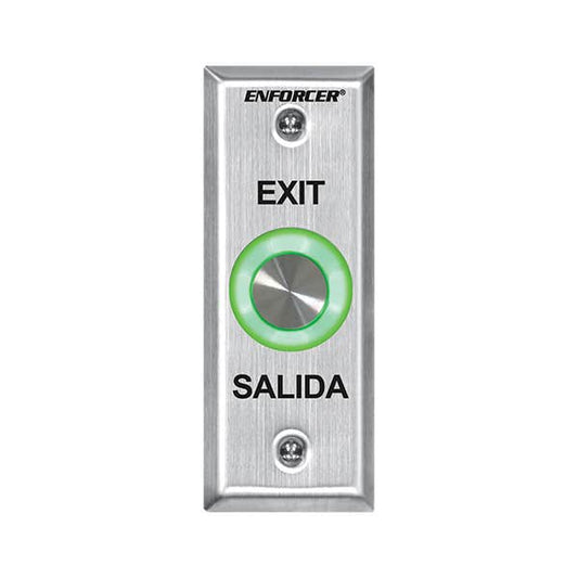 Seco-Larm SD-6176-SS1Q Piezoelectric R-T-E Pushbutton Slimline Plate, SS