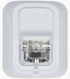 Rectangular light fixture with clear glass cover on a white background