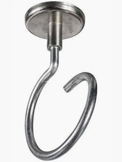 Metallic hook on a white background