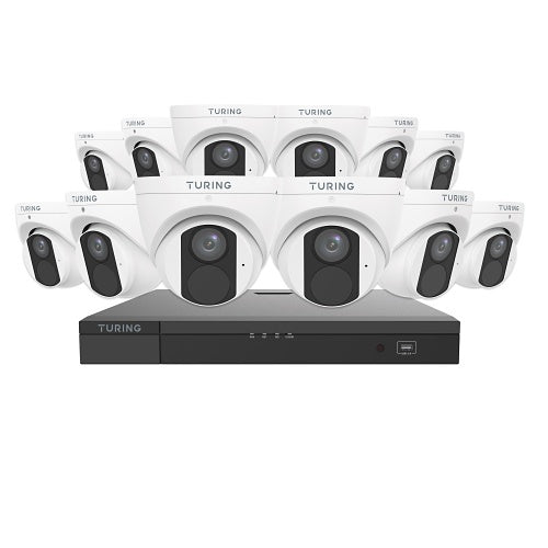 Turing Video TLKCT4F4 16-Channel 12-Camera Kit 4TB