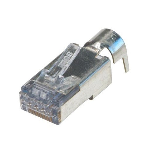 Platinum Tools 202051J ezEX44 Shielded CAT6 Connector, External Ground, 50-Pack