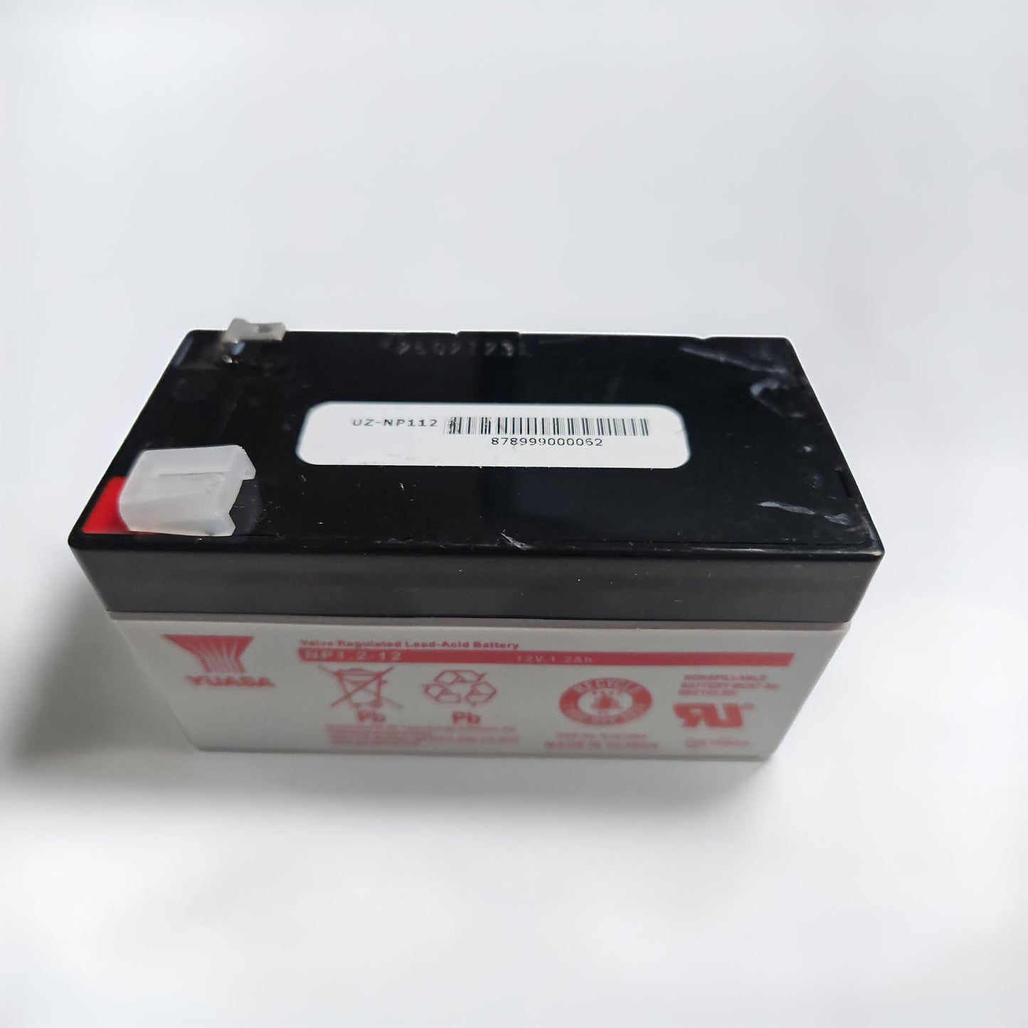 Yuasa NP1.2-12 12V, 1.2Ah Rechargeable SLA Battery, Terminals