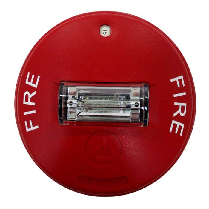 Gentex GCS24 Red 24VDC Ceiling Mount Selectable Candela Strobe