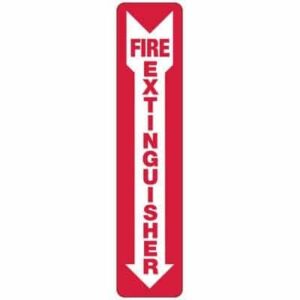 vinyl fire extinguisher sign