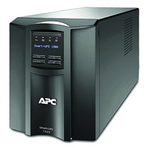 APC SMT1500C Smart-UPS 1500 with SmartConnect Port, 1440VA, 120V, LCD, Eight NEMA 5-15R Outlets