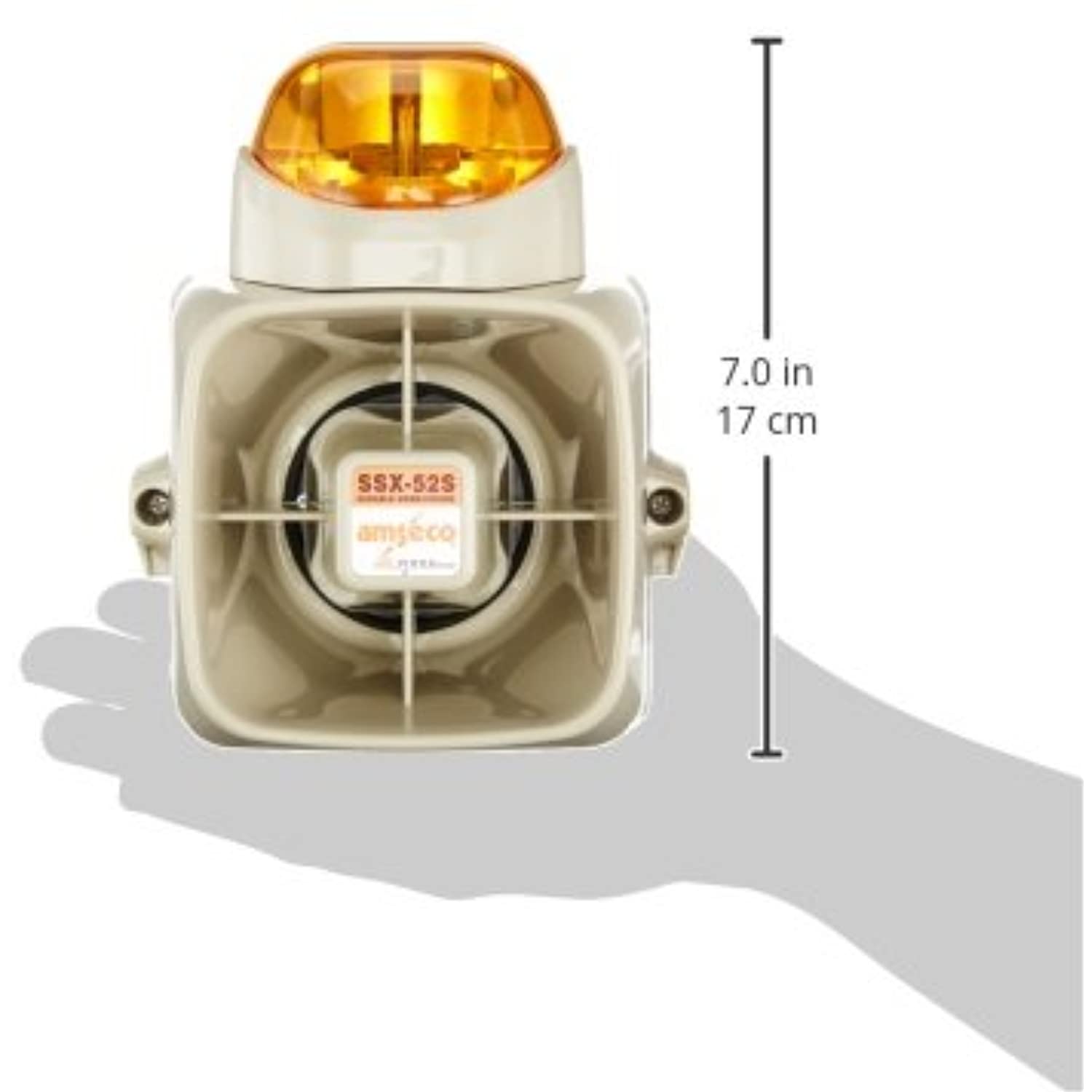 SPT Mini Size Siren with Dual Strobe (12V) 15-560D - The Home Depot