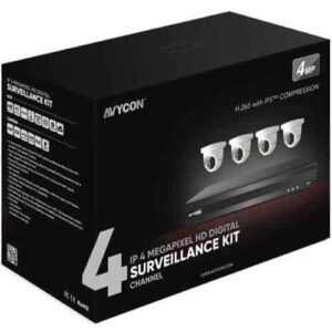 Avycon AVK-HN41E4-1T 4 Channel PoE 4K NVR Kit