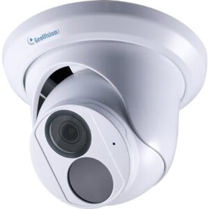 GeoVision GV-EBD8800 AI 8MP H.265 Super Low Lux WDR Pro IR Turret IP Camera, 2.8mm Lens, White