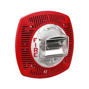 Potter SPKSTR-24WLPR Low Profile Evacuation Speaker/Strobe, Red
