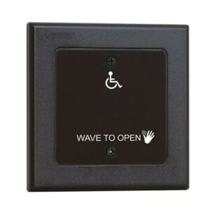 Wave to Open Text & Wheelchair Symbol Surewave Touchless Switch