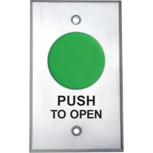 Push to Open Spring Return Green Button