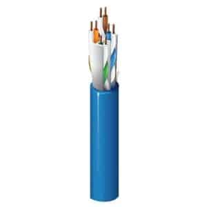 Belden 10GX53FD15Z1000 10GX CAT6A Enhanced Plenum Cable, 23/4 Solid BC, Foil Shielded, UTP, CMP, LP, CL3P, FT6, 1000' (304.8m) UnReel, Blue
