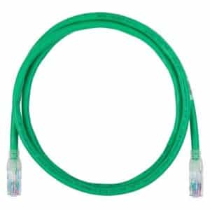 Belden CAD1105004 CAT6 Patch Cable, 28/4 Stranded, UTP, CMR, T568A/B-T568A/B, 4' (1.2m), Green