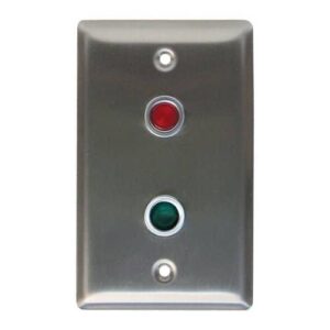 CX-LED2RG Single Gang Red and Green LED Mounted Faceplate