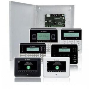 Bosch B4512-C-920 28-Point IP Alarm Control Panel Kit with Medium Enclosure, Transformer and Keypad