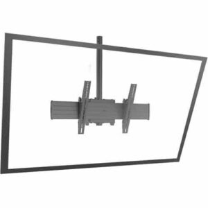 Chief XCM1U Fusion X-Large Single Pole Flat Panel Ceiling Mount, for 55 - 100" Displays, 250 lbs. Max, TAA Compliant, Black