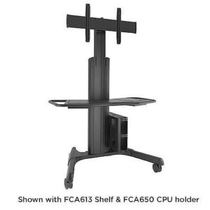Fusion Large Manual Height Adjustable Mobile AV Cart