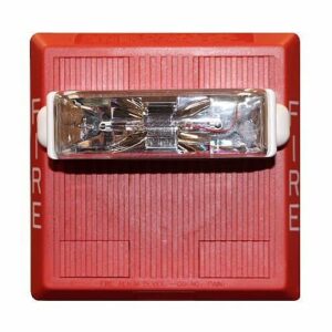 Eaton MTWP-24MCWH-FR MT Multitone Horn Strobe, Wall, Weatherproof, Xenon, FIRE Lettering, 24VDC, 135/185 cd, Red