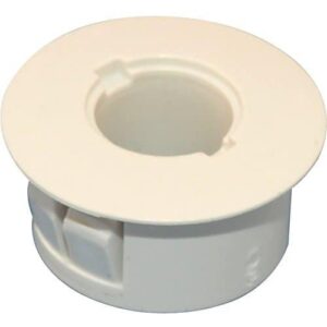 GRI PA-75-W Recessed Adapter, 3/4" Diameter with 3/8" Hole, White