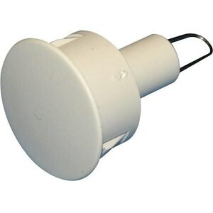 GRI PW-150-W Pre-Wire Plug, 1/2" Diameter x 1-1/16" L, Self Locking, White 100pk