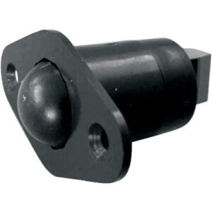 GRI DS-01T-B Short Roller Ball Plunger Switch, Terminal Block, Closed Loop, with 360 Degrees of Ball Access and Screw Down Flange, Brown