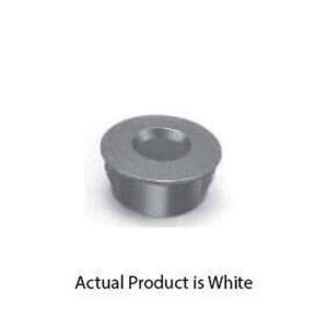 GRI A-87-W Recessed Adaptor, 7/8” Diameter with 3/8" Hole, White