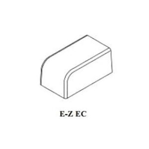 GRI E-Z 58 EC-W End Cap, ABS Plastic, White, 6-Pack