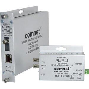 ComNet CNFE1005S2 Transceiver/Media Converter, 100Mbps, ST Connector, sm, 2 Fiber